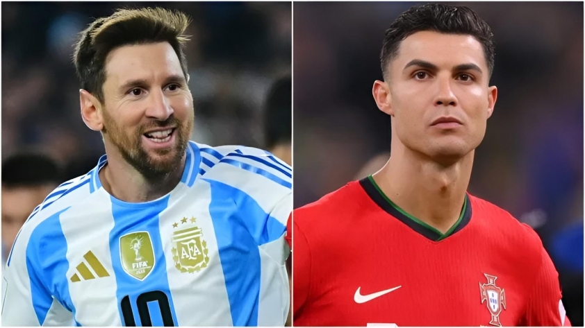 Messi bỏ xa Ronaldo tới 10 bậc trên BXH.